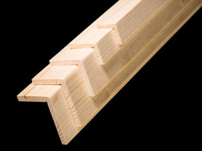 Wood edge mouldings