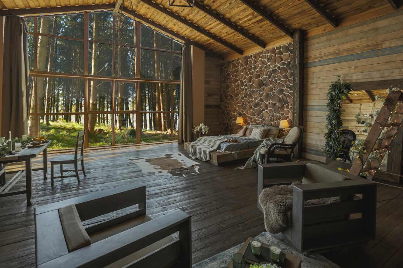 Cum amenajezi o cabană rustică (cabana rustina cu accente de lemn si piatra naturala) Cum amenajezi o cabană rustică (cabana rustina cu accente de lemn si piatra naturala)